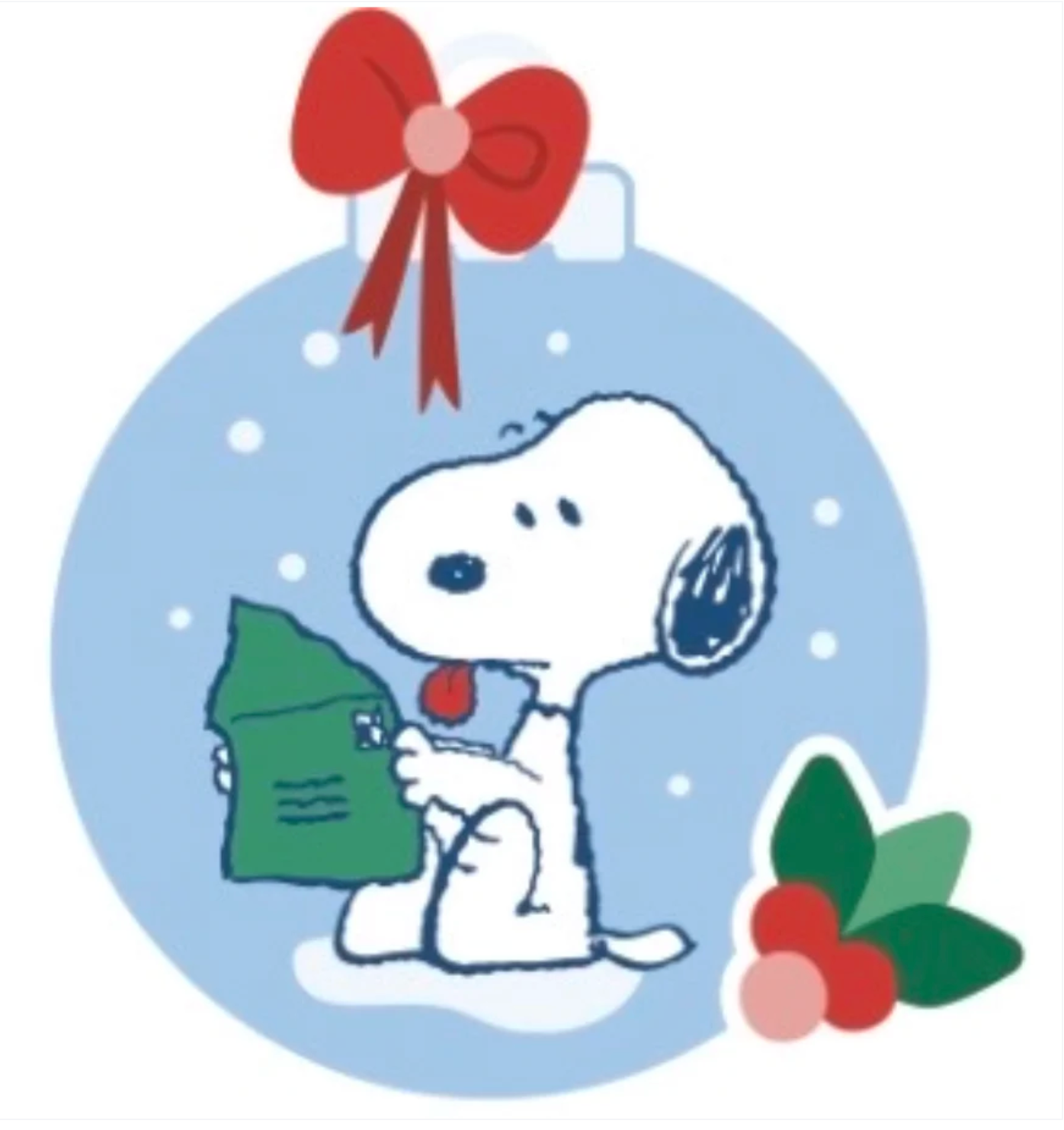 officially needlepoint PEANUTS Snoopy Dear Santa Needleminder