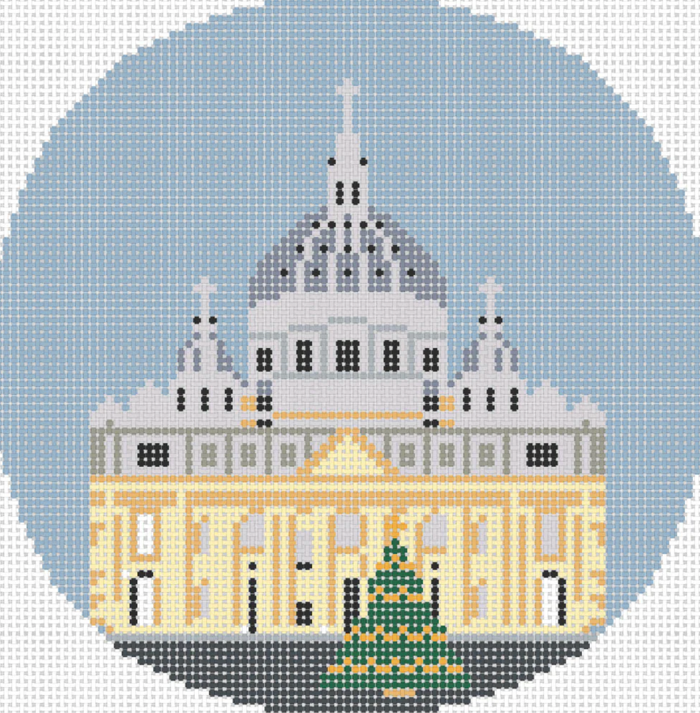officially needlepoint The Cathedrals of the World St. Peters Rome needlepoint canvas
