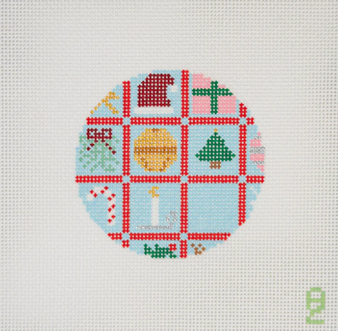 oz needle and thread Christmas Square Icons needlepoint canvas