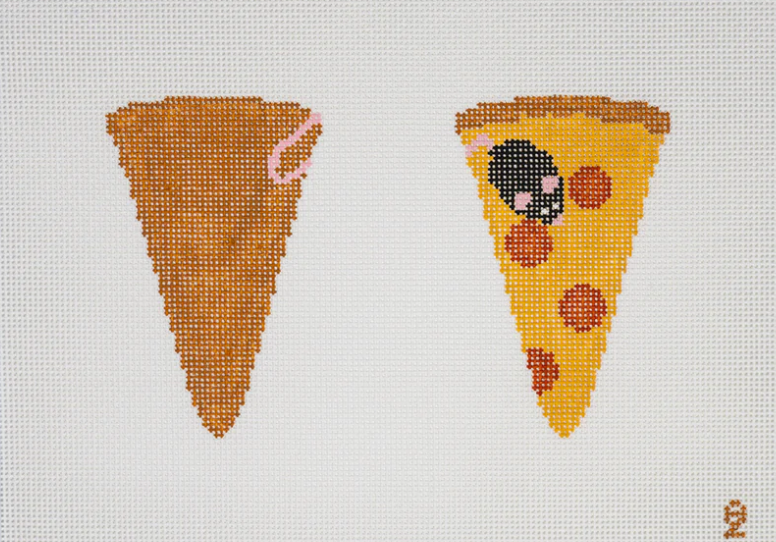 oz needle and thread Pizza Rat Scissor Case needlepoint canvas