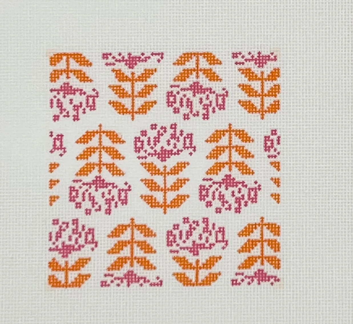 penny and penny blocked begonia coaster