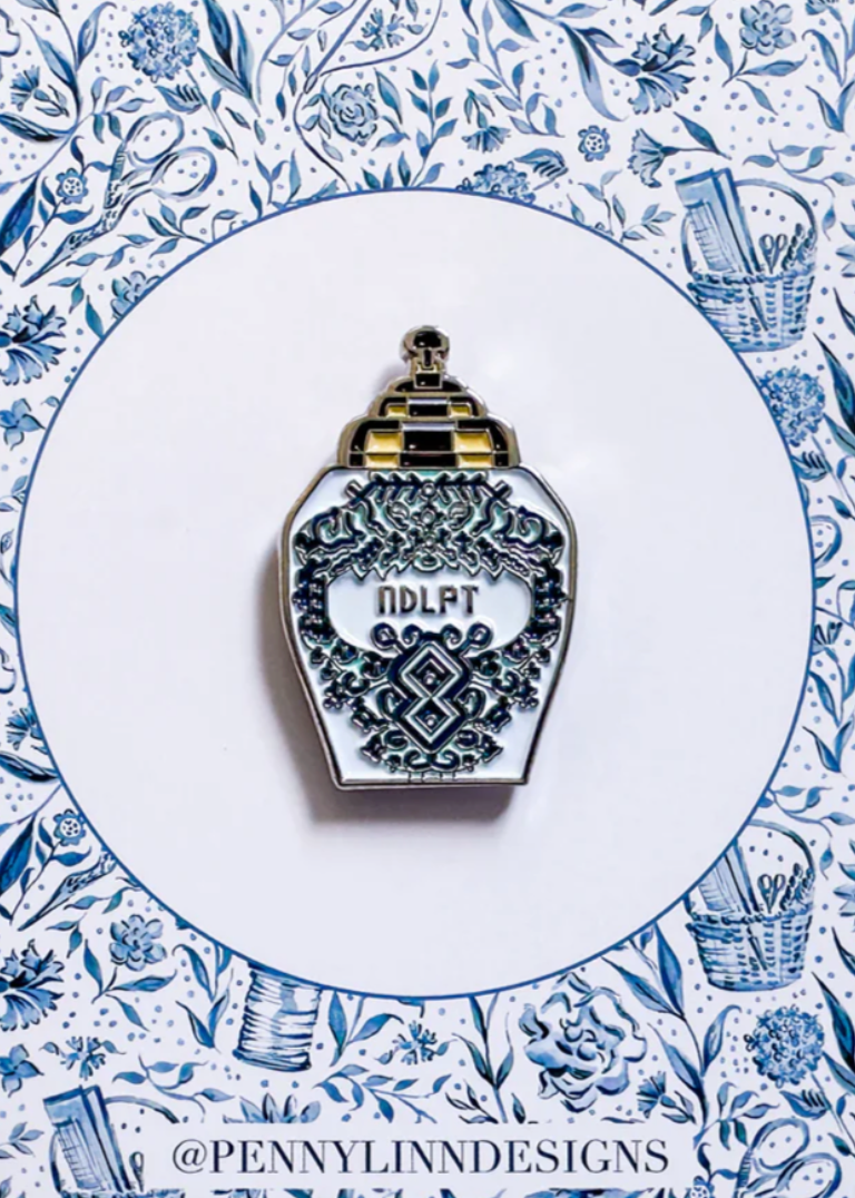 penny linn DLPT Delft Jar Needleminder