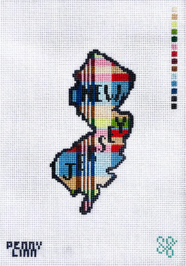 penny linn Madras Plaid New Jersey needlepoint canvas