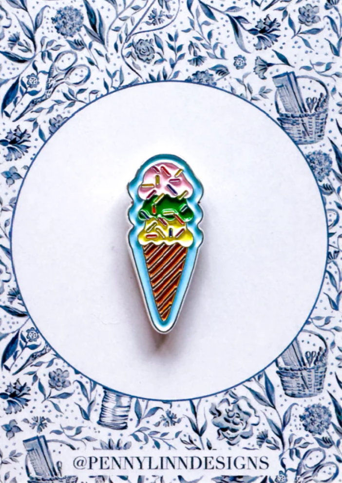 penny linn Three Scoops ice cream Needle Minder