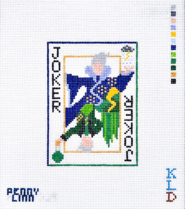 penny linn Wicked Queen Joker Card needlepoint canvas