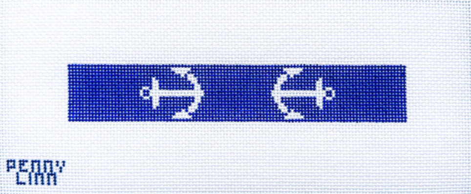 penny linn anchors navy key fob needlepoint beginner kit