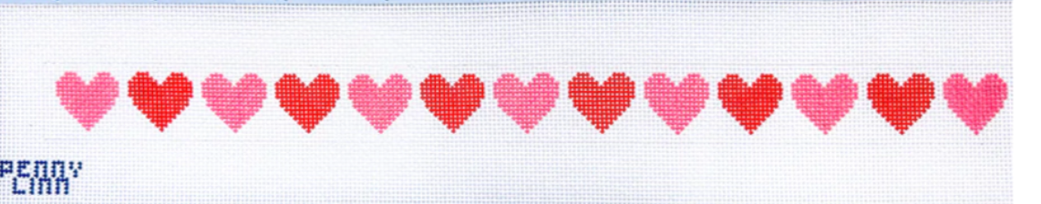penny linn heart belt needlepoint canvas