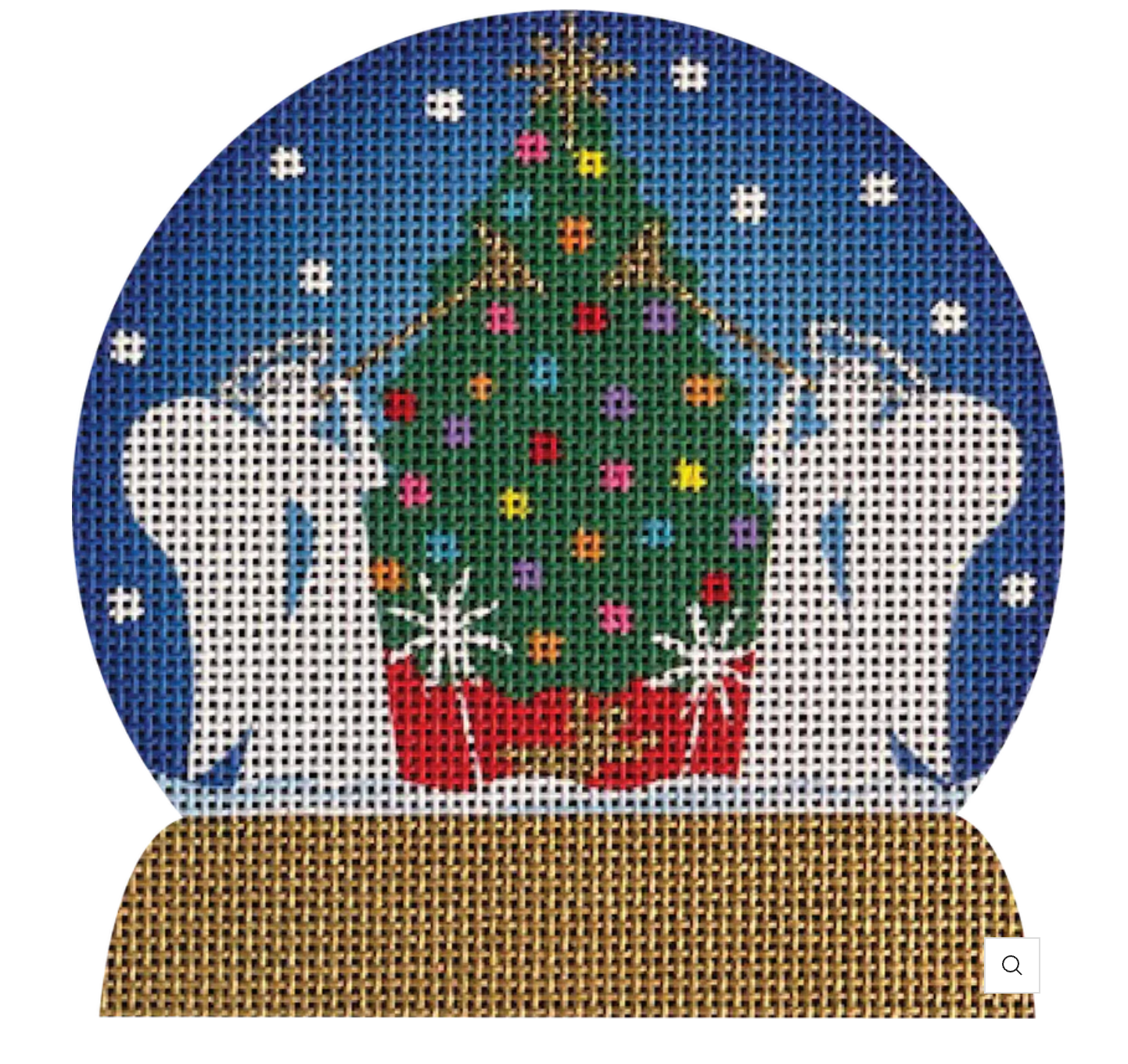 pepperberry Rockefeller Center Angels needlepoint canvas