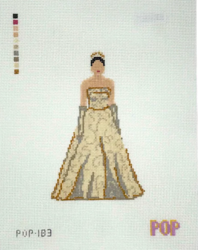pop needlearts Princess of Genovia needlepoint canvas