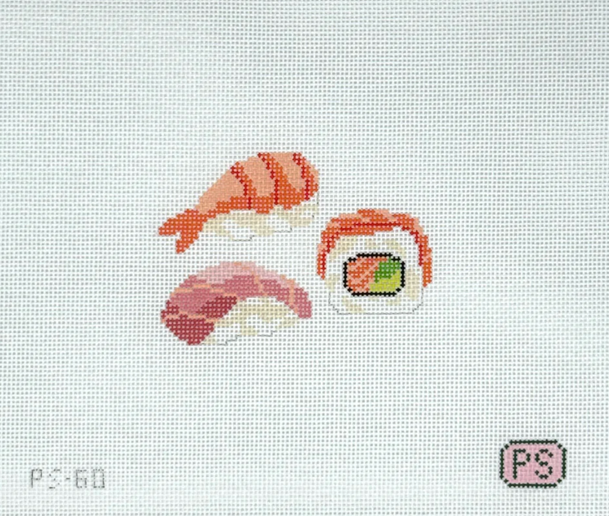 prep setter sushi needlepoint canvas