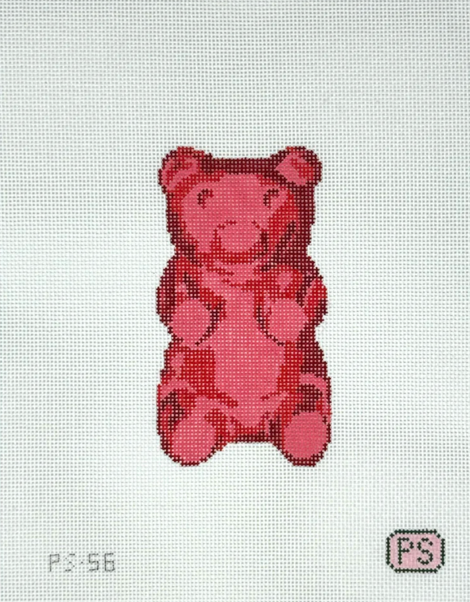 prepsetter Red Gummy Bear needlepoint canvas