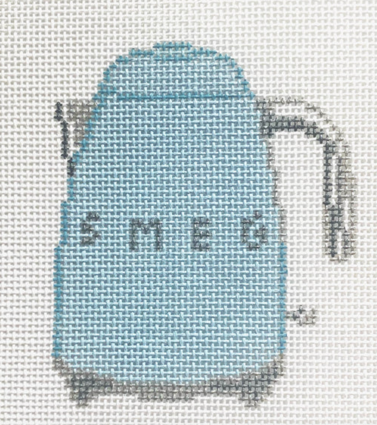 rachel barri Retro Kettle Blue Smeg needlepoint canvas