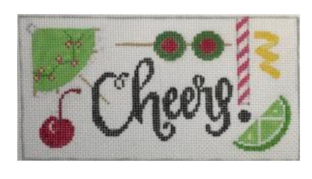 rachel donley Cheers Garnishes needlepoint canvas