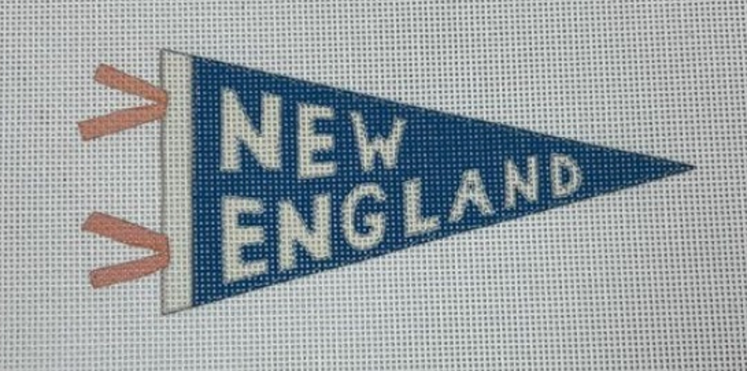 sara fitz New England Banner needlepoint canvas