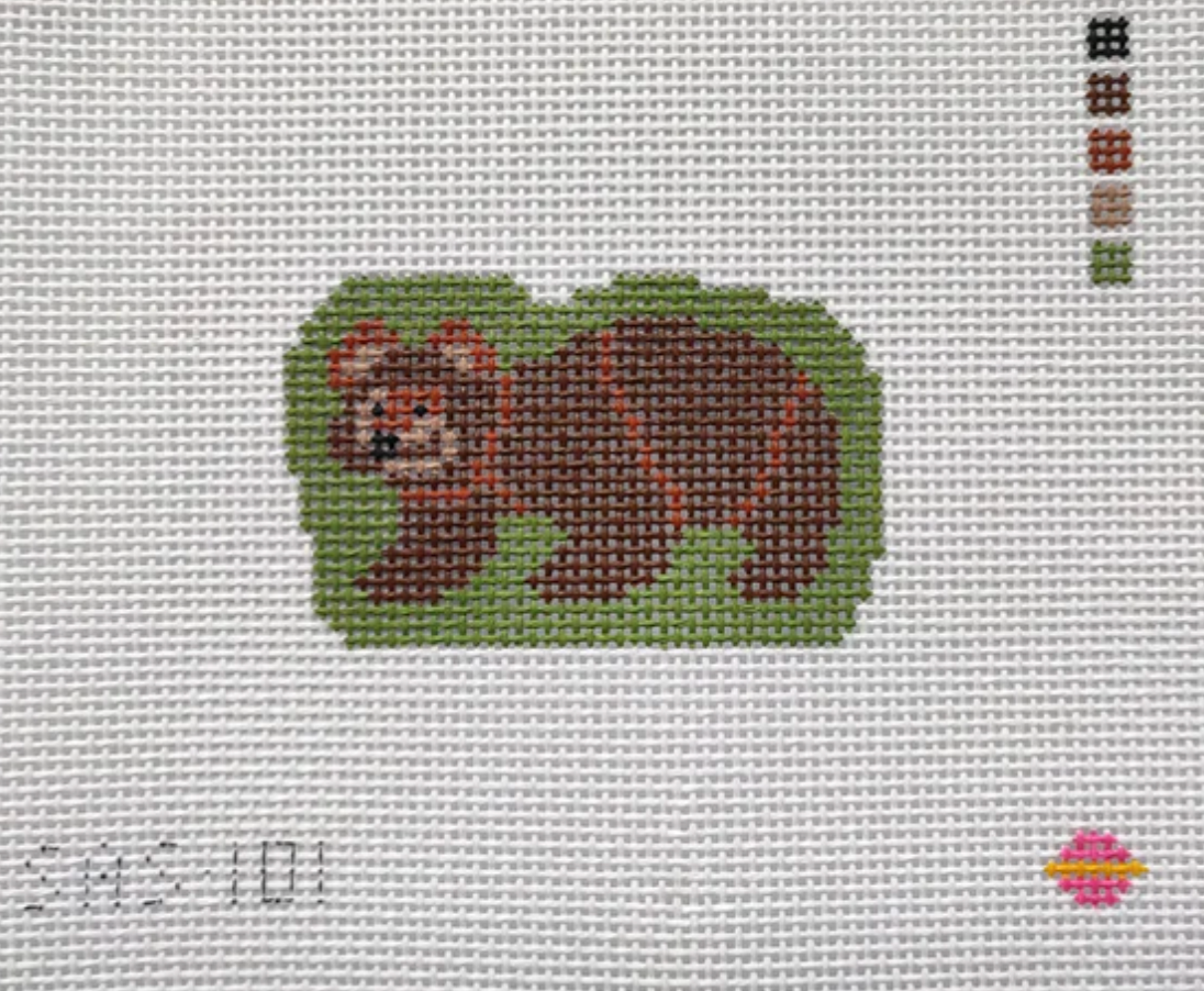 saturnalia Baby Bear needlepoint canvas