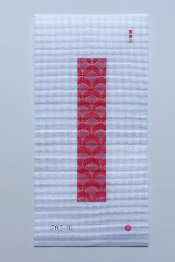 saturnalia Pink Seashell Key Fob needlepoint canvas