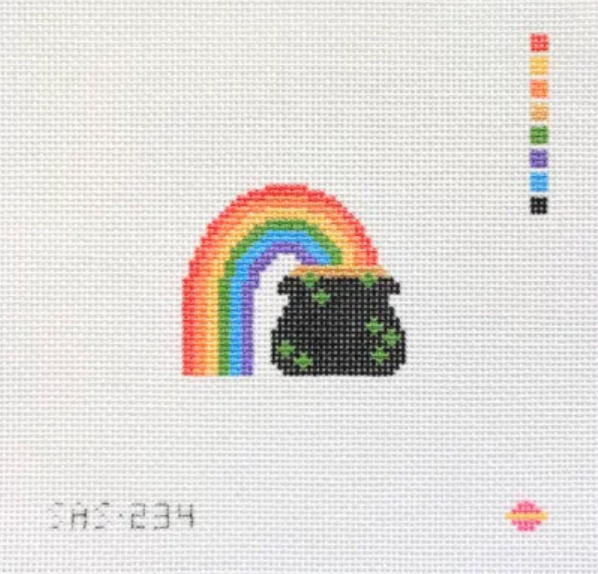 saturnalia Tiny Pot Of Gold needlepoint canvas