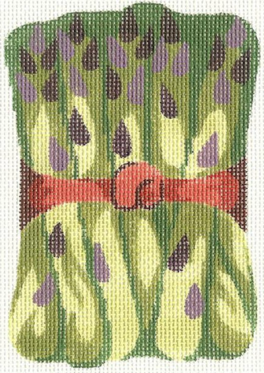 silver needle asparagus ornament needlepoint canvas