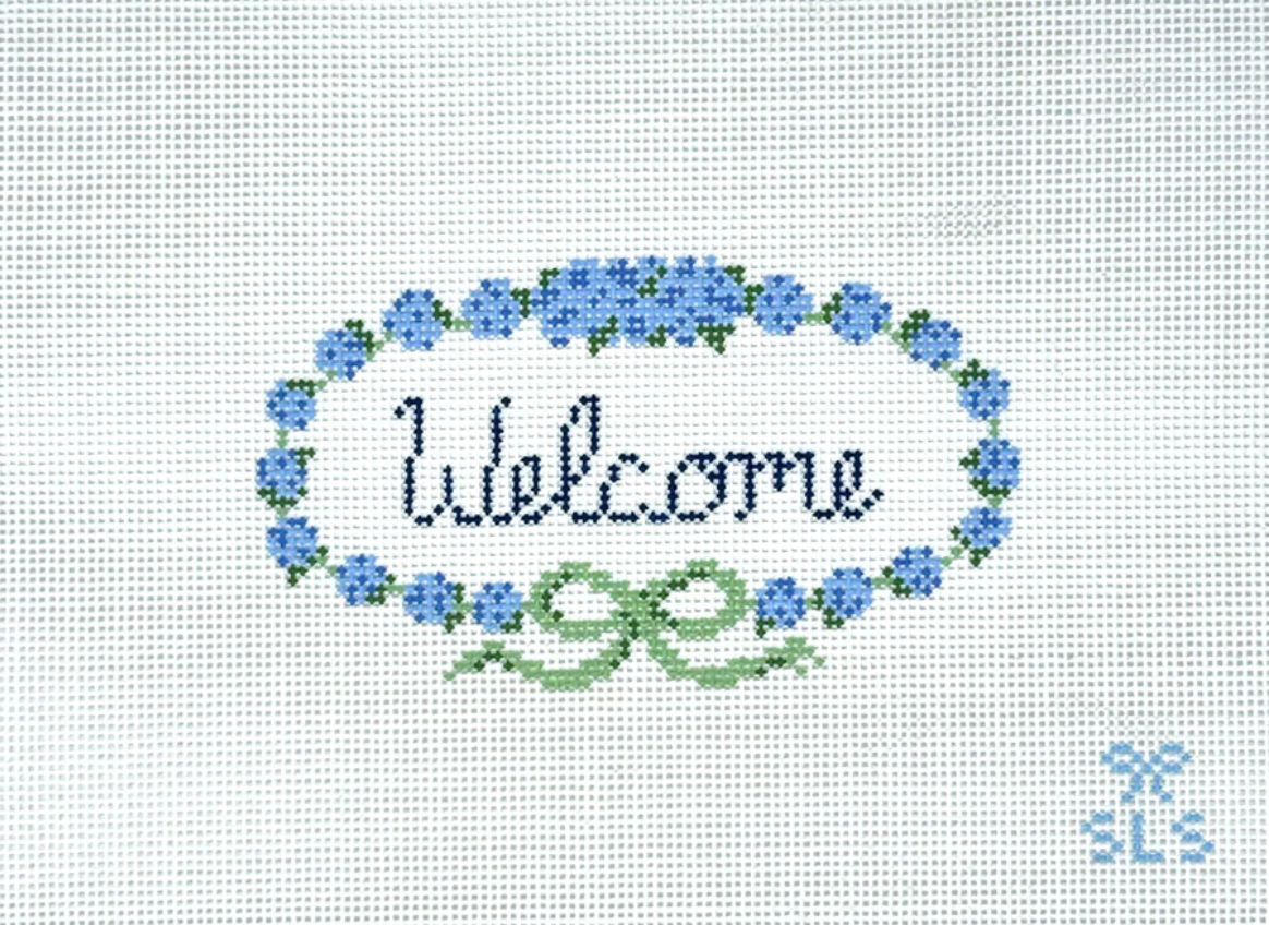 sls needlepoint welcome sign needlepoint canvas
