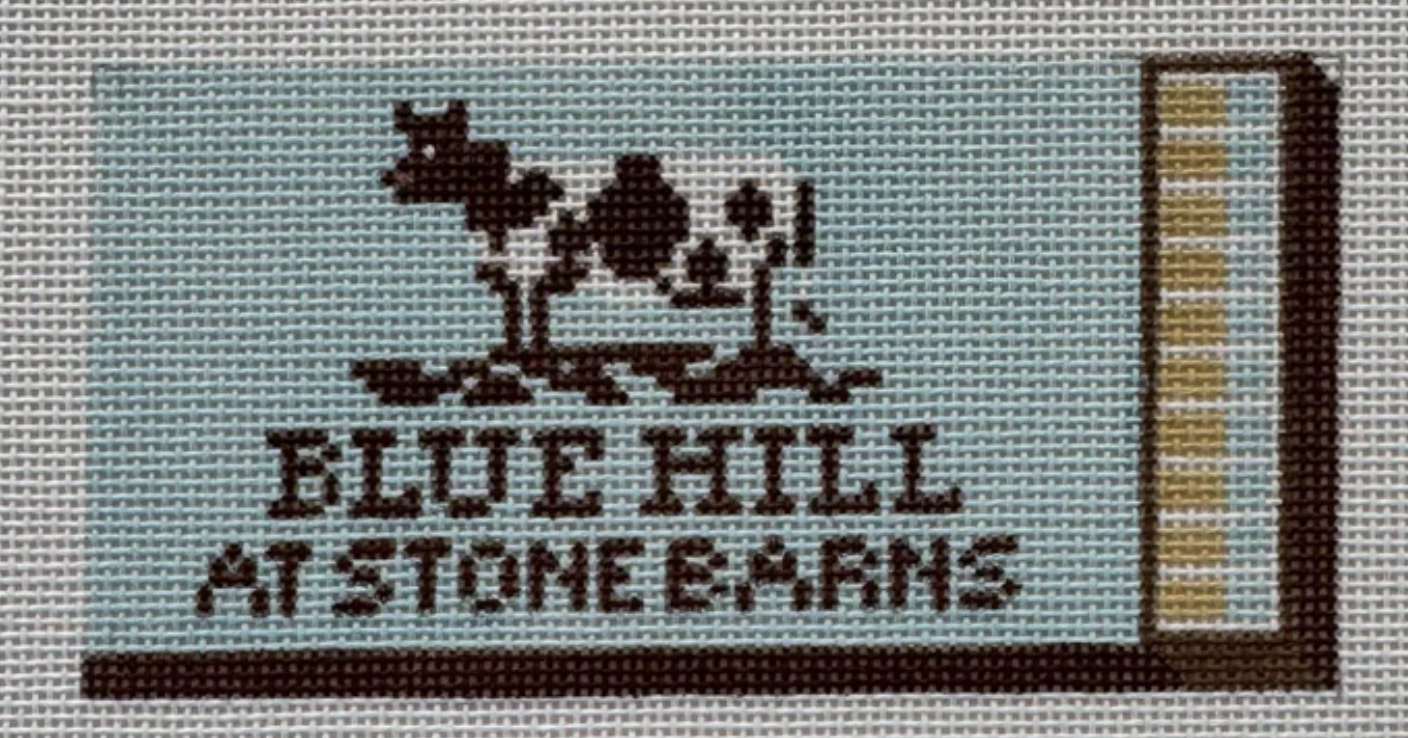 spruce st blue hill stone barns matchbook needlepoint canvas