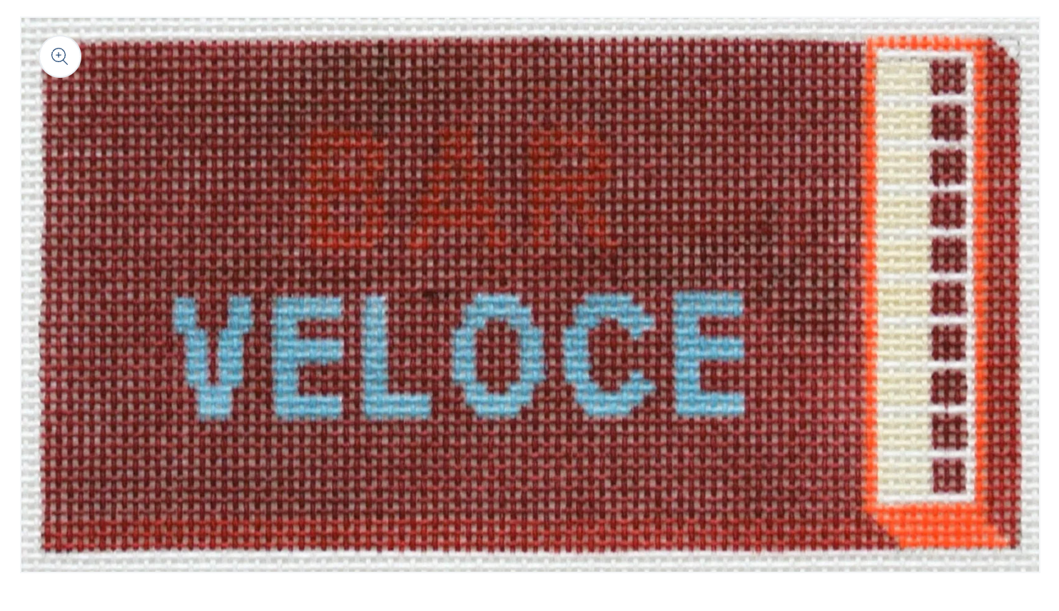 spruce street Bar Veloce Matchbox needlepoint canvas