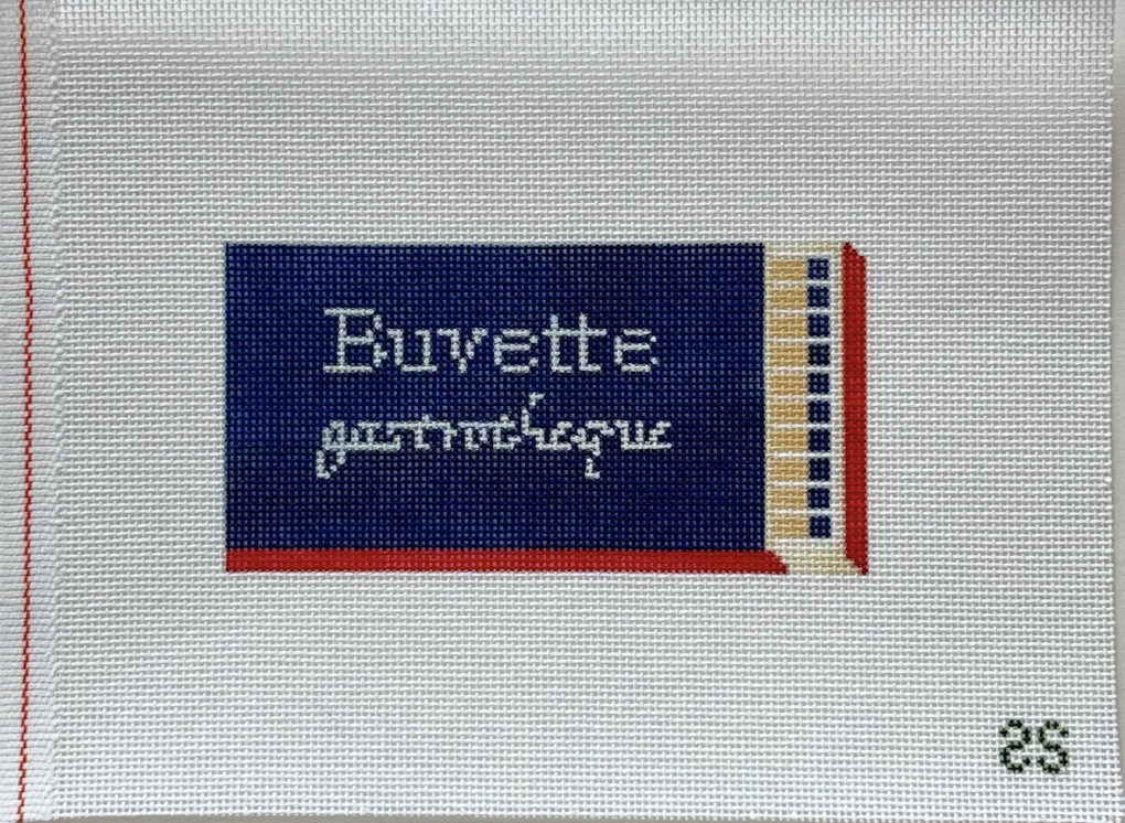 spruce street Buvette NYC Matchbox needlepoint canvas