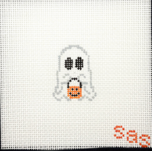 stitch avenue studio Trick or Treat Ghost Mini needlepoint canvas