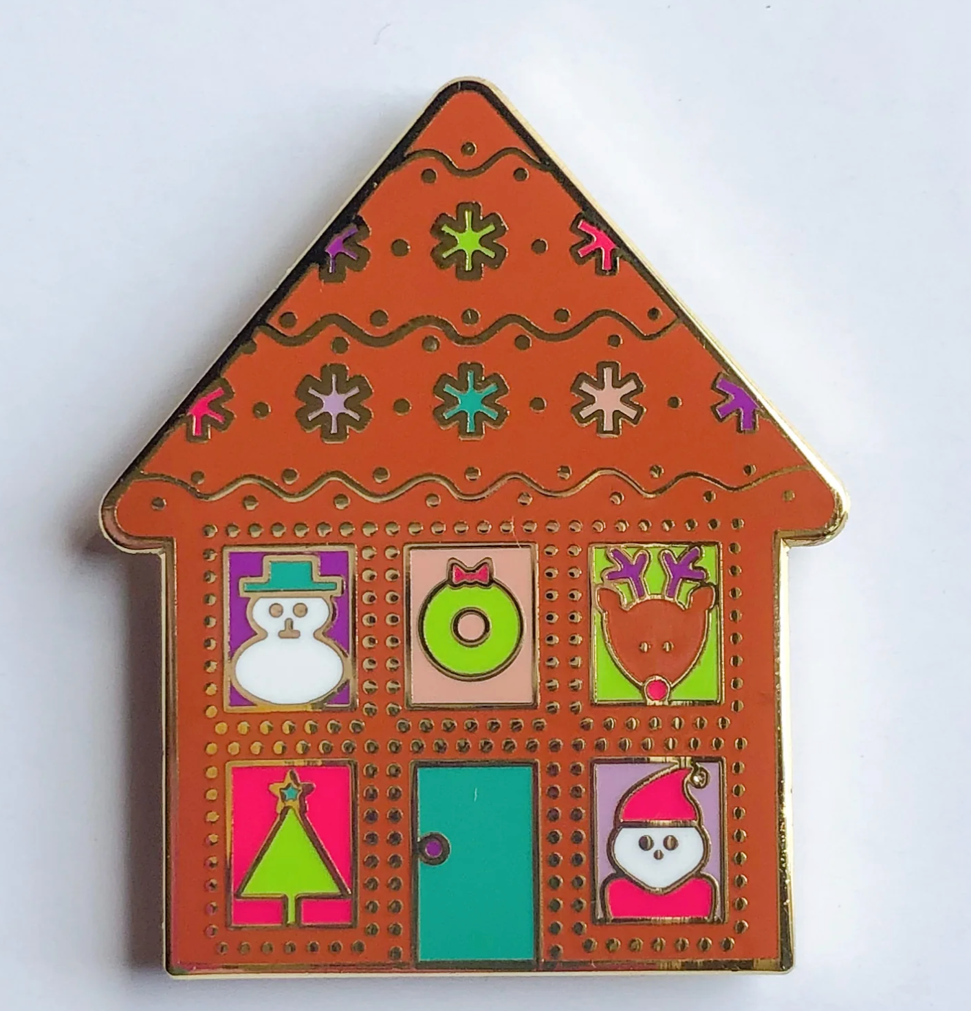 stitch rock Gingerbread House Needle Minder