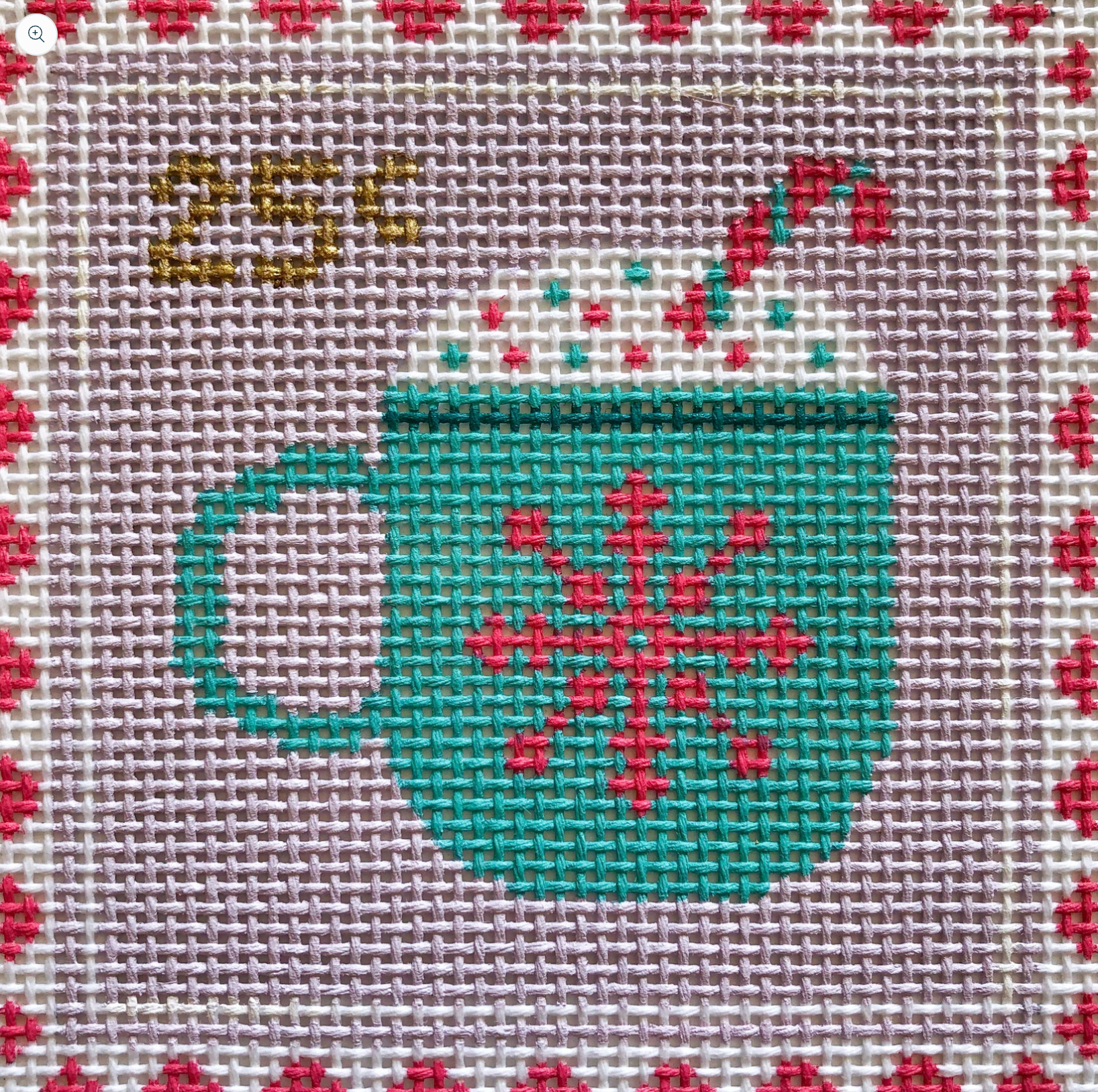 stitch rock Hot Cocoa Stamp needlepoint canvas