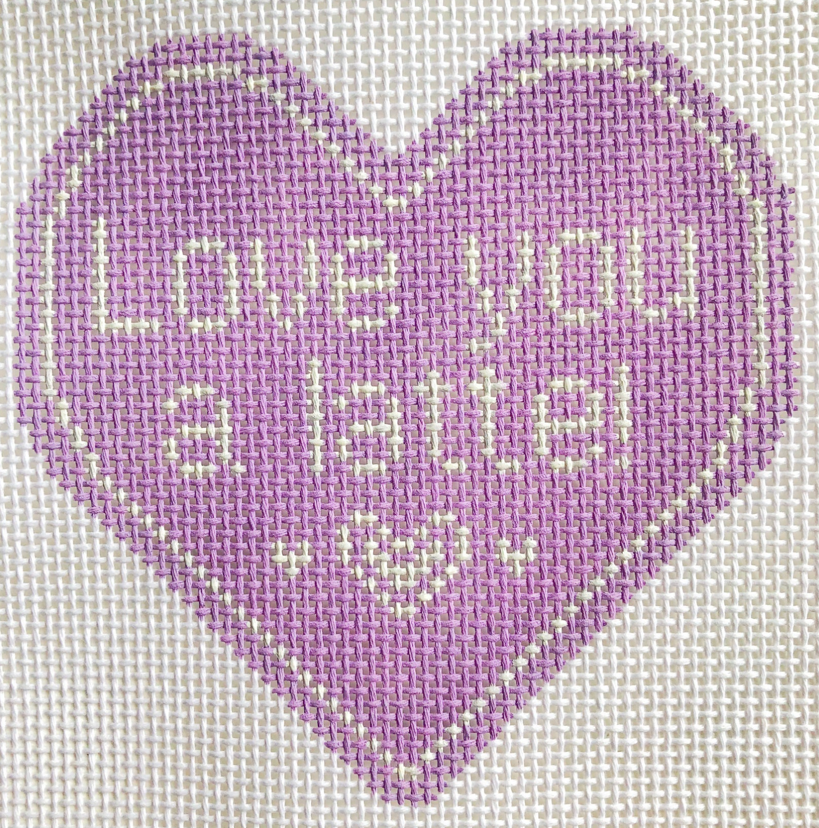 stitch rock Love You a Latte Heart needlepoint canvas