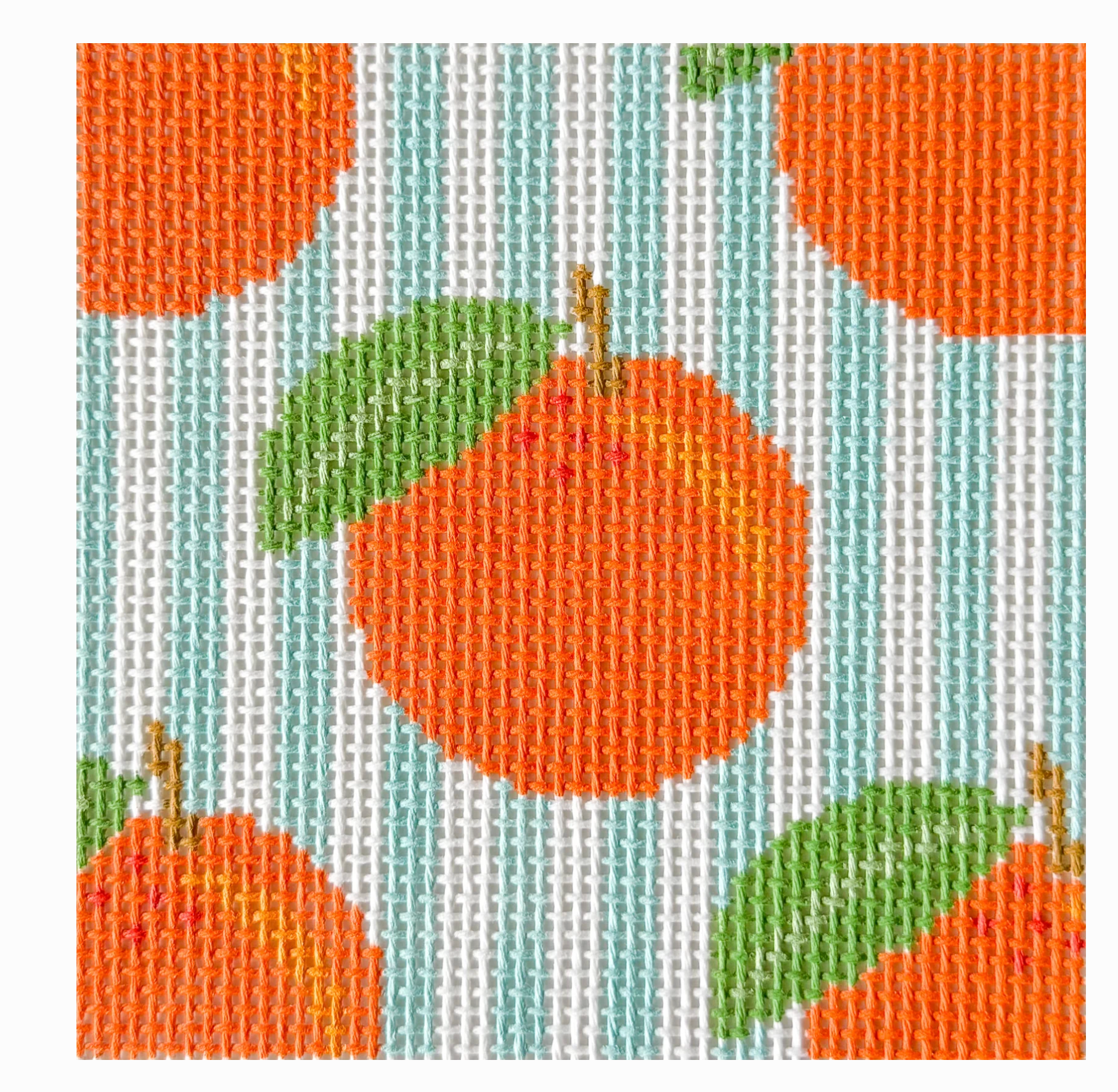 stitch rock Oranges Square needlepoint canvas
