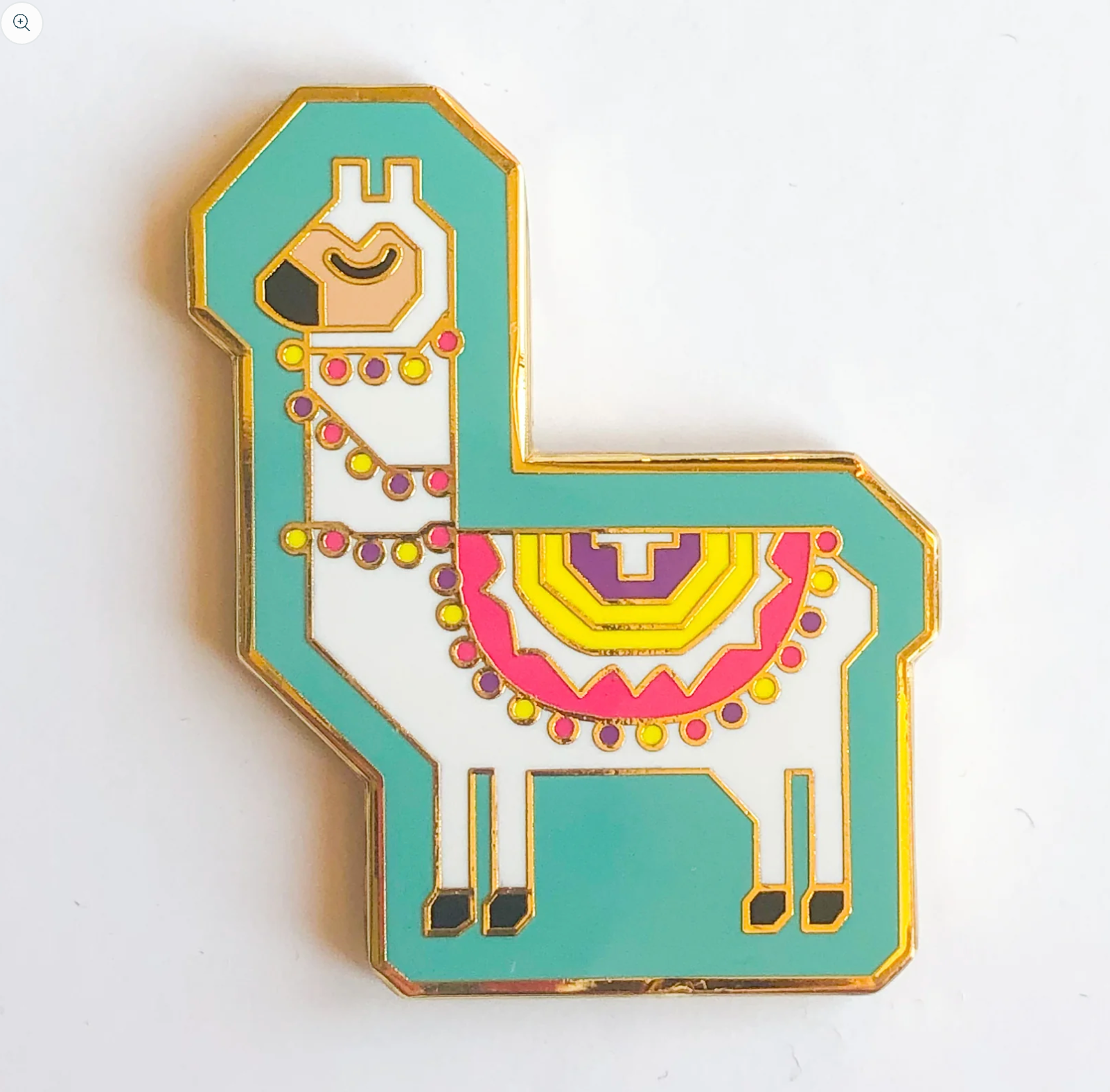 stitch rock Turquoise Llama Needle Minder