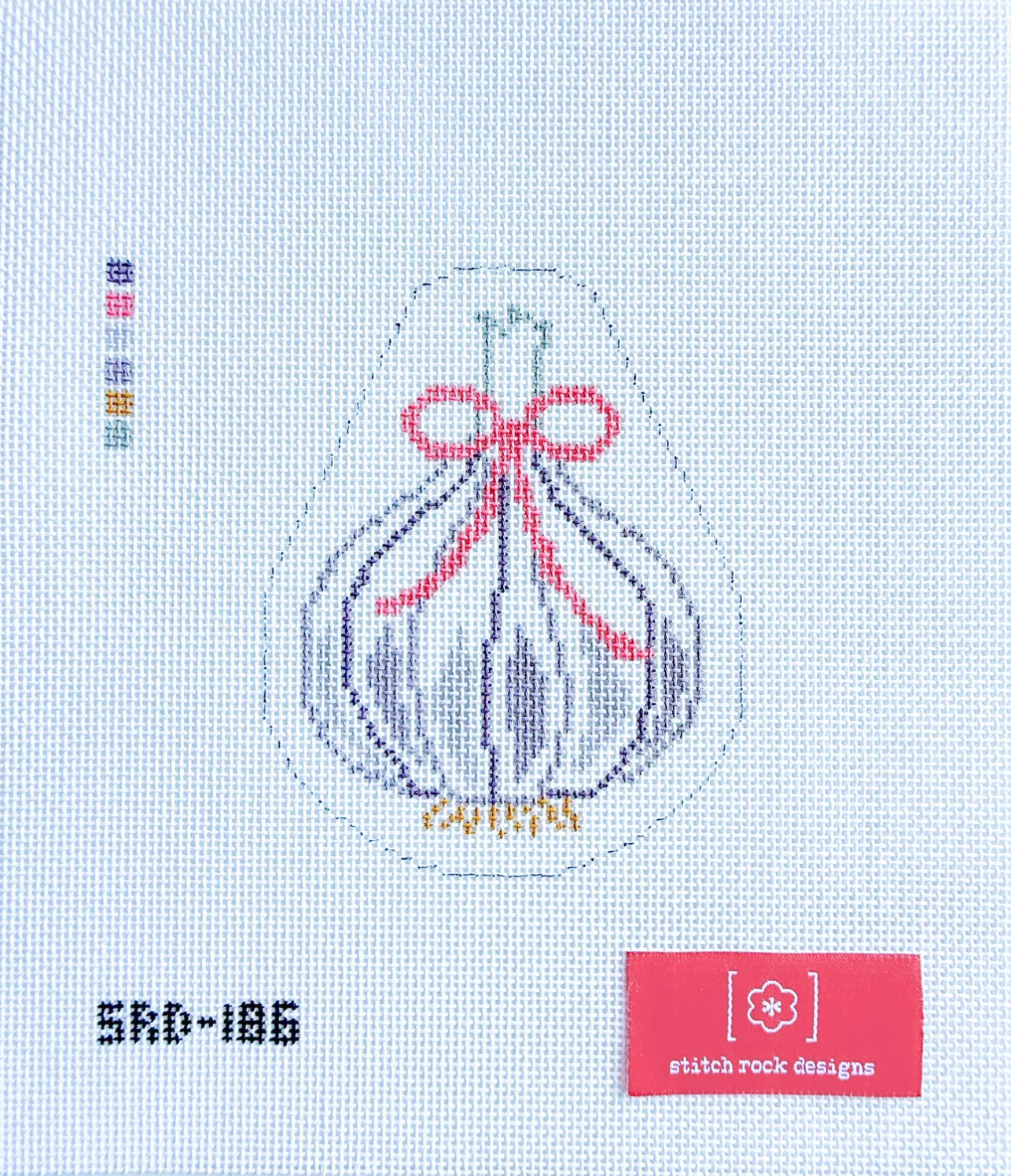 stitch rock garlic bulb ornament needlepoint canvas