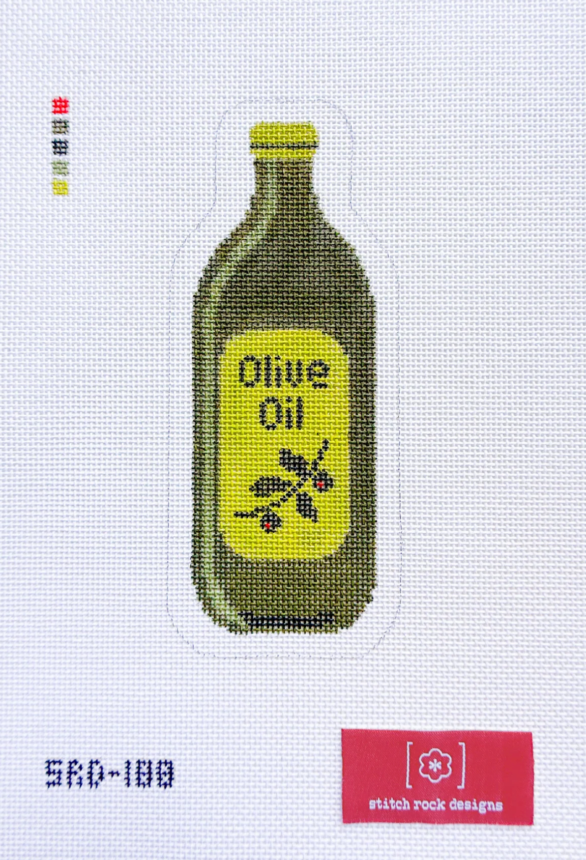 stitch rock olive oil needlepoint canvas