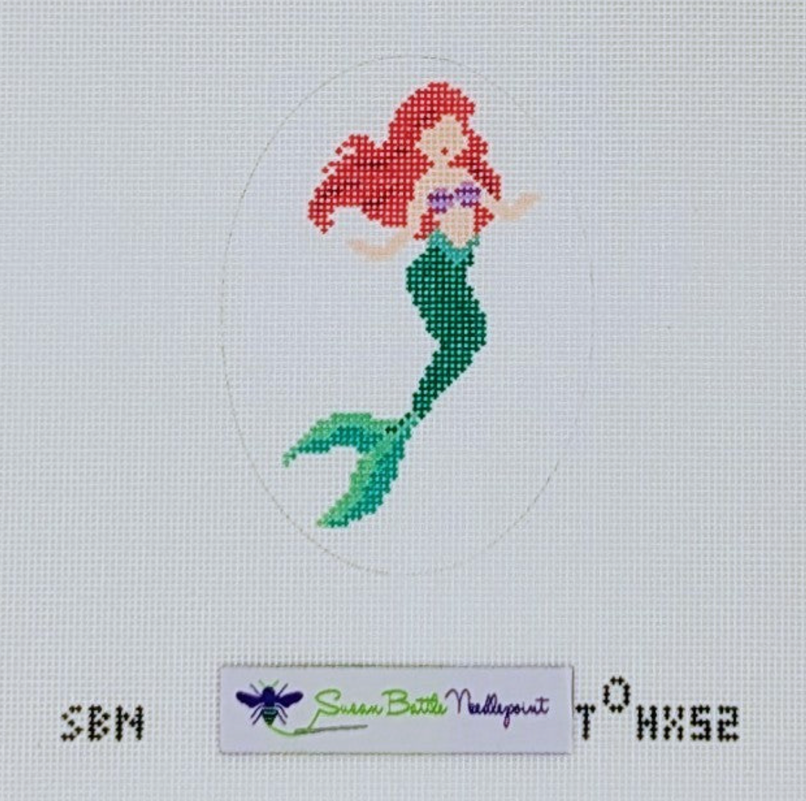 susan battle Ariel Princess Seriesneedlepoint canvas