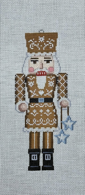 susan roberts Gingerbread Lace Nutcracker needlepoint canvas