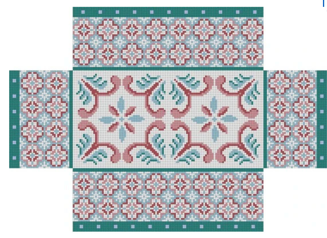 susan roberts blue moroccan tile brick cover
