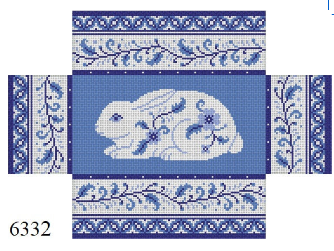 susan roberts blue white rabbit brick cover
