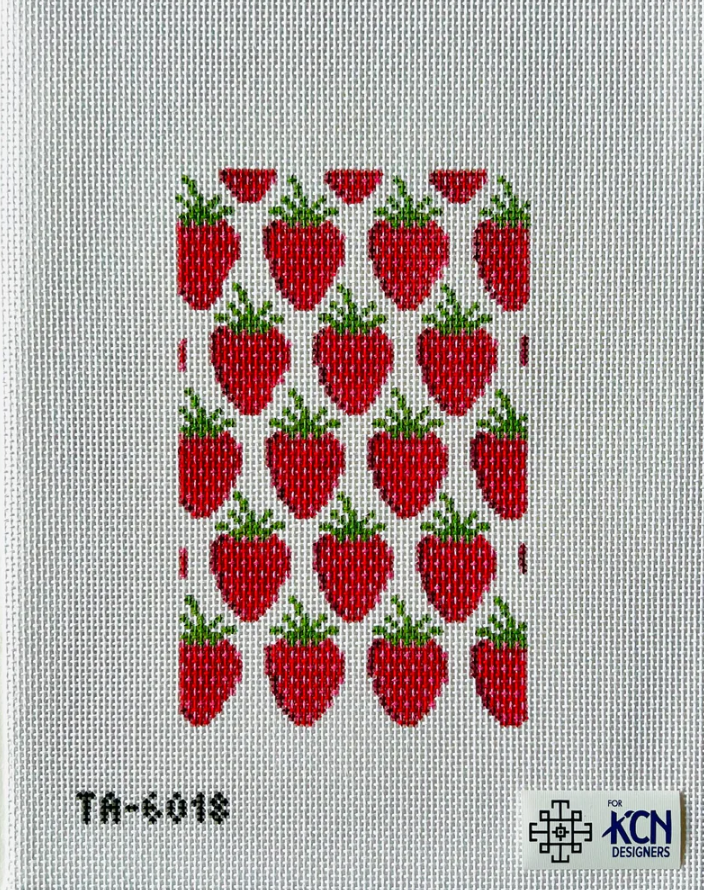 thorn alexander Strawberries Strawberry Eyeglass Case needlepoint canvas