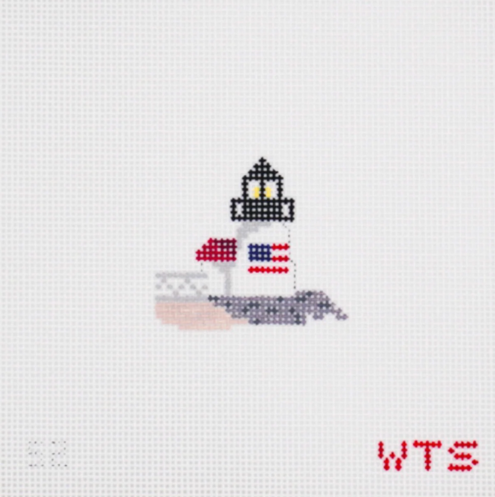 whats the stitch Mini Brant Point Light House needlepoint canvas