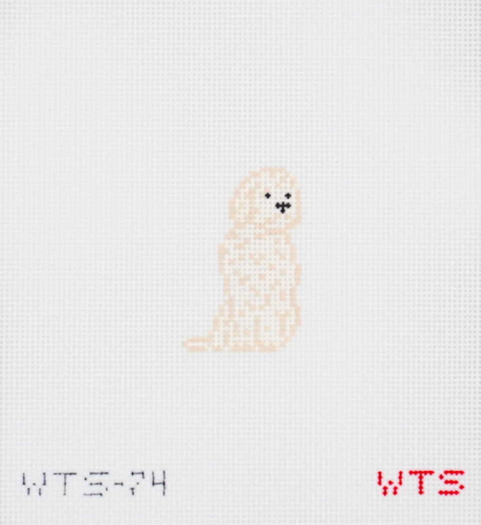 whats the stitch Mini Golden Doodle needlepoint canvas