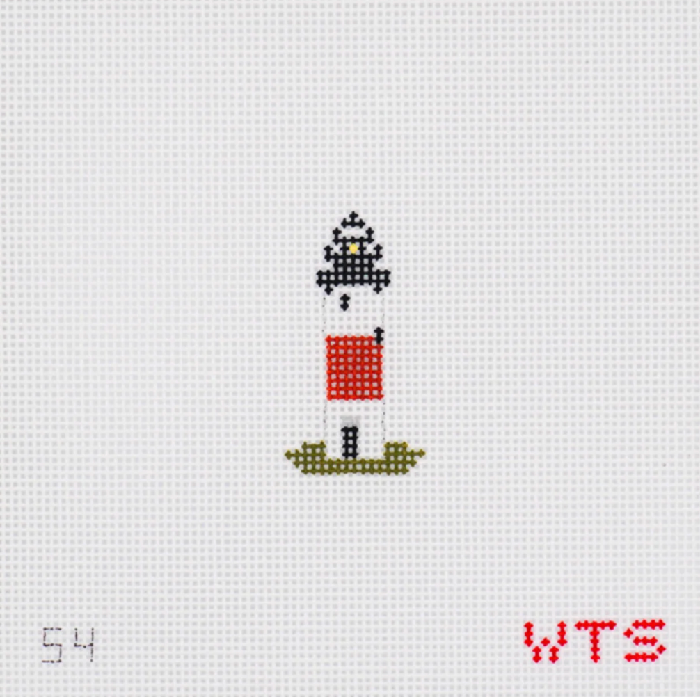 whats the stitch Mini Sankaty Light House needlepoint canvas