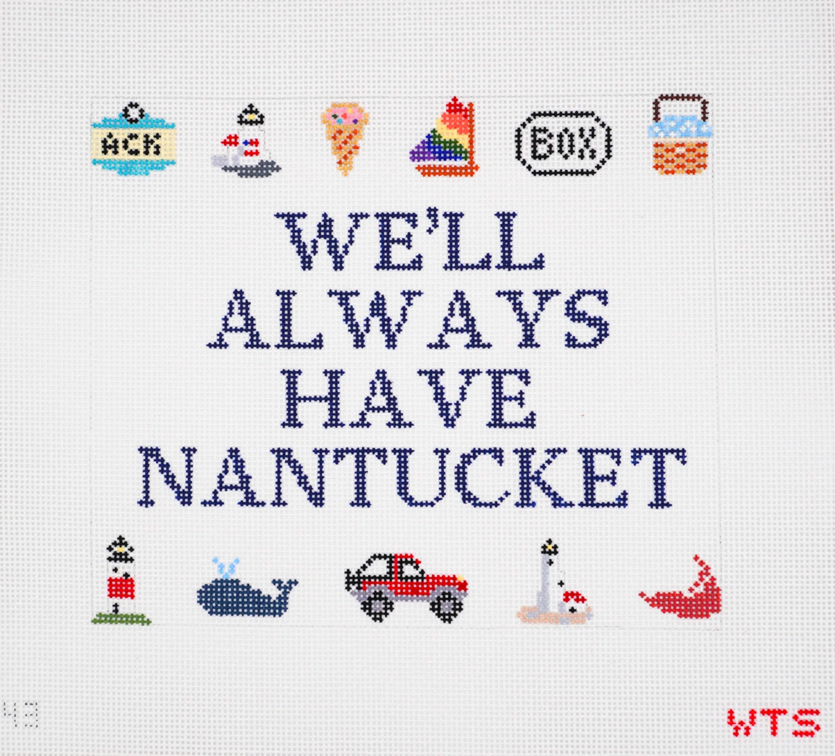 whats the stitch We'll Always Have Nantucket needlepoint canvas