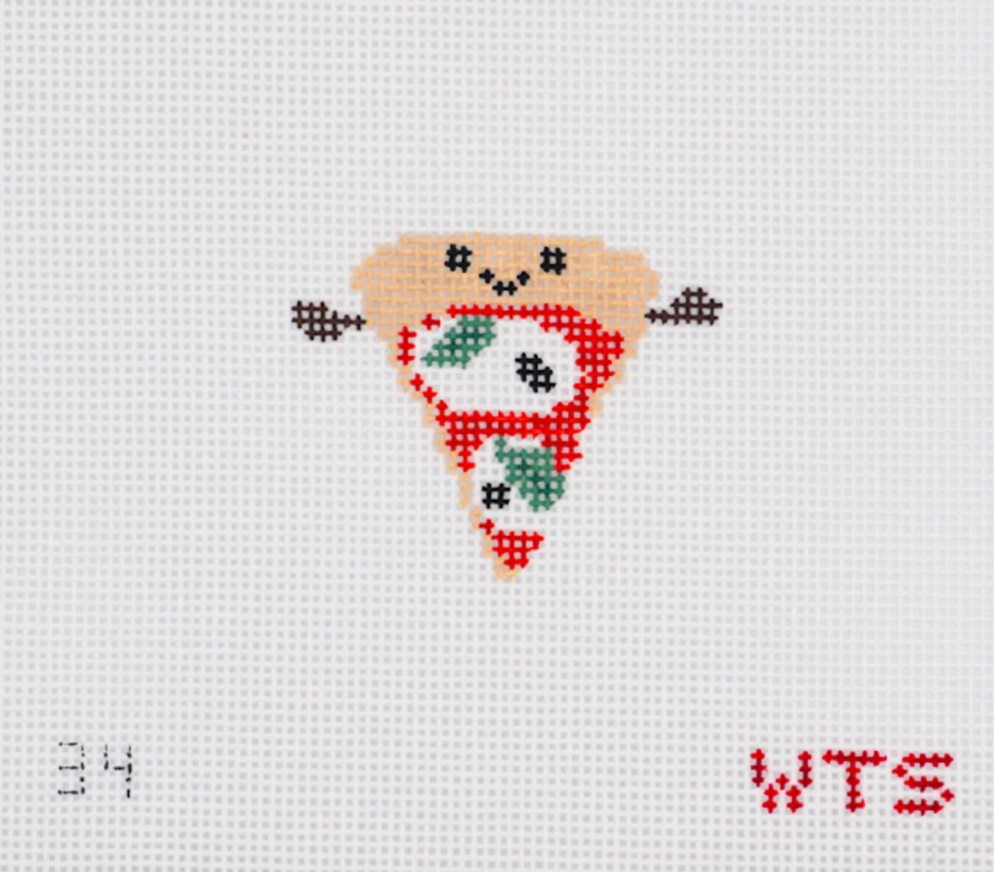 whats the stitch mini pizza needlepoint canvas