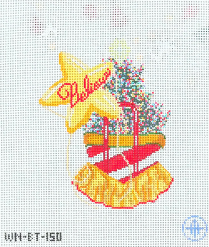 wheelhaus Sparkle in the City Tote 2025 Christmas Tote needlepoint canvas