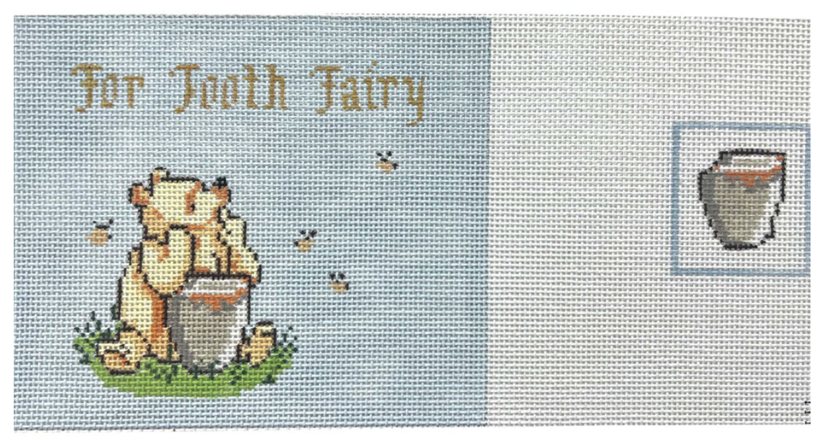 winnie the pooh tooth fairy pillow needlepoint canvas